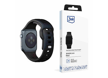 3mk řemínek Watch Strap pro Apple 38/40/41 mm Black