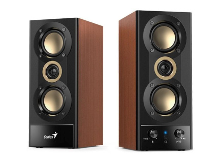 GENIUS reproduktory SP-HF800BT, 2.0, 20W, Bluetooth, 3.5mm Jack, dřevěné
