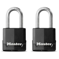 Master Lock Visací zámek z vrstvené oceli  -  Excell - 48mm (2 ks / blistr)
