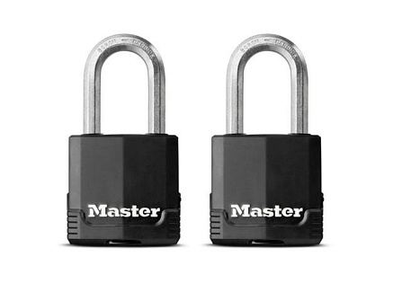 Master Lock Visací zámek z vrstvené oceli  -  Excell - 48mm (2 ks / blistr)