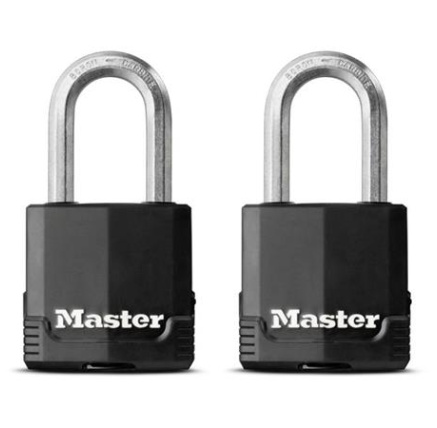 Master Lock Visací zámek z vrstvené oceli  -  Excell - 48mm (2 ks / blistr)