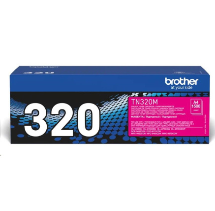 BROTHER Toner TN-320M purpurová pro HL-4150CDN/HL4570CDW BROTHER Toner TN-320M purpurová pro HL-4150CDN/HL4570CDW