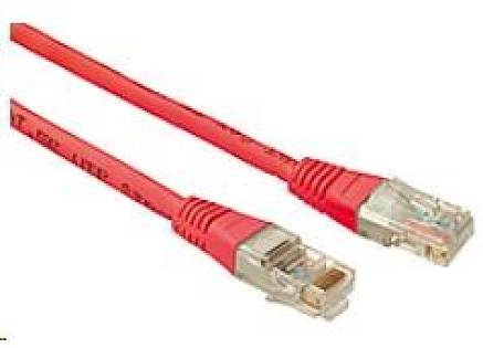 Solarix Patch kabel CAT5E UTP PVC 5m červený non-snag-proof C5E-155RD-5MB