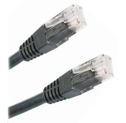 XtendLan patch kabel Cat6, UTP - 3m, černý XtendLan patch kabel Cat6, UTP - 3m, černý