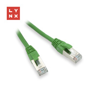 LYNX FTP patch kabel Cat5e PVC, CCA, 10m, zelený