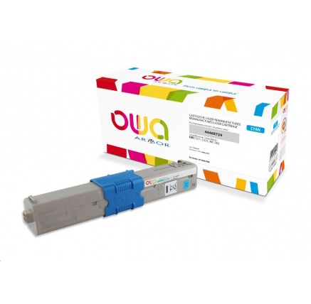 OWA Armor toner pro OKI C511, C531, MC 562, 5000 Stran, 44469724, modrá/cyan OWA Armor toner pro OKI C511, C531, MC 562, 5000 Stran, 44469724, modrá/cyan