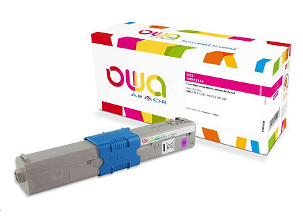 OWA Armor toner pro OKI C301, C321, MC332, MC342, 1500p, 44973534, červená/magenta