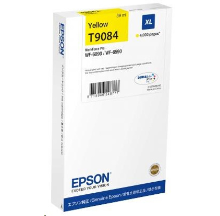 EPSON Ink bar WorkForce-WF-6xxx Ink Cartridge XL Yellow 39 ml (4.000 str.)