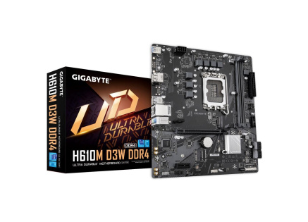 GIGABYTE MB Sc LGA1700 H610M D3W, Intel H610, 2xDDR4, 1xDP, 1xHDMI, mATX