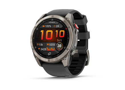 Garmin fenix® 8 Pro – 51 mm, AMOLED Sapphire, Titanium se silikonovým řemínkem Graphite/Black Garmin fenix® 8 Pro – 51 mm, AMOLED Sapphire, Titanium se silikonovým řemínkem Graphite/Black