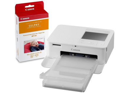 Canon SELPHY CP-1500 termosublimační tiskárna - bílá - Print Kit + papíry RP-54 Canon SELPHY CP-1500 termosublimační tiskárna - bílá - Print Kit + papíry RP-54