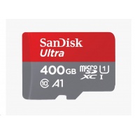 SanDisk MicroSDXC karta 400GB Ultra (120 MB/s, A1 Class 10 UHS-I, Android) + adaptér