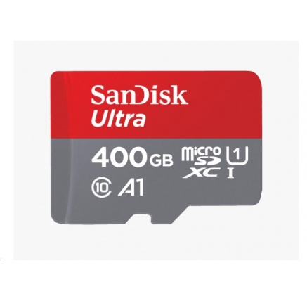 SanDisk MicroSDXC karta 400GB Ultra (120 MB/s, A1 Class 10 UHS-I, Android) + adaptér