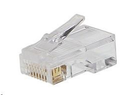 PREMIUMCORD Konektor RJ45 8pinů - na drát, balení 10ks v sáčku PREMIUMCORD Konektor RJ45 8pinů - na drát, balení 10ks v sáčku