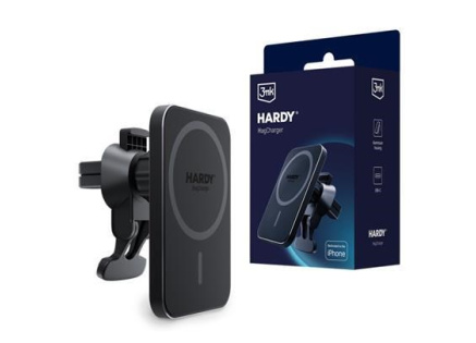 3mk držák do auta HARDY MagCharger, 15W bezdrátové nabíjení, MagSafe