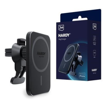3mk držák do auta HARDY MagCharger, 15W bezdrátové nabíjení, MagSafe 3mk držák do auta HARDY MagCharger, 15W bezdrátové nabíjení, MagSafe