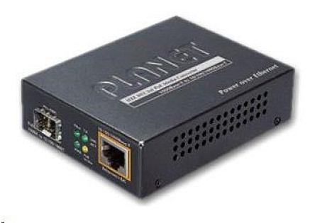 Planet GTP-805A konvertor 10/100/1000Base-T / miniGBIC SFP, PoE injektor IEEE 802.3at Planet GTP-805A konvertor 10/100/1000Base-T / miniGBIC SFP, PoE injektor IEEE 802.3at