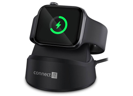 CONNECT IT Bezdrátová nabíječka WatchCharger pro Apple Watch, Černá