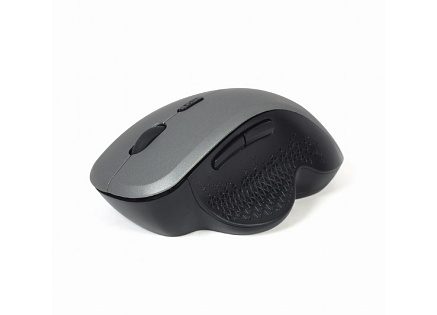 GEMBIRD myš MUSW-6B-02, černo-stříbrná, bezdrátová, USB nano receiver
