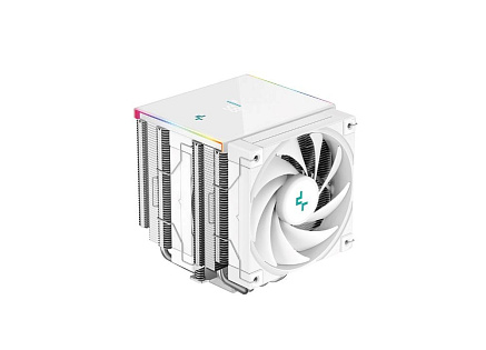 DEEPCOOL CPU Chladič AK620 DIGITAL SE WH, ARGB, 2x120mm, LGA1851, AM5, bílá