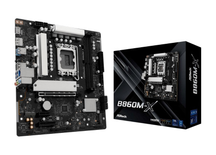 ASRock MB Sc LGA1851 B860M-X, Intel B860, 2xDDR5, 1xDP, 1xHDMI, mATX