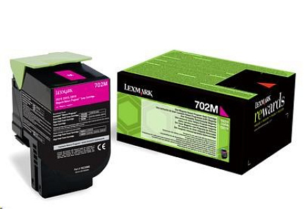LEXMARK Magenta toner 702M pro CS310/410/510 z programu Lexmark Return (1 000 stran)