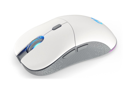 ENDORFY Herní myš GEM Plus Wireless Onyx White, Bezdrátová, ARGB, bílá