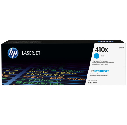 HP 410X Cyan LJ Toner Cart, CF411X (5,000 pages) HP 410X Cyan LJ Toner Cart, CF411X (5,000 pages)