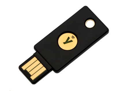 YubiKey 5 NFC - USB-A,  klíč/token s vícefaktorovou autentizaci (NFC), podpora OpenPGP a Smart Card (2FA)