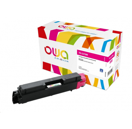 ARMOR toner pro Kyocera ECOSYS M6230, M6630, P6230 (TK5270M), červená/magenta, 6000 str ARMOR toner pro Kyocera ECOSYS M6230, M6630, P6230 (TK5270M), červená/magenta, 6000 str