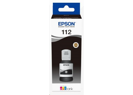 BAZAR - EPSON ink čer 112 EcoTank Pigment Black ink bottle - Poškozený obal (Komplet) BAZAR - EPSON ink čer 112 EcoTank Pigment Black ink bottle - Poškozený obal (Komplet)