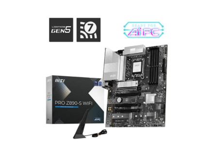 MSI MB Sc LGA1851 PRO Z890-S WIFI, Intel Z890, 4xDDR5, 1xDP, 1xHDMI, 1xDP Type-C, WI-FI