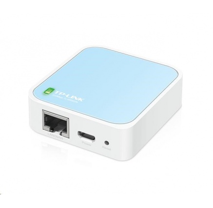 TP-Link TL-WR802N WiFi4 router (N300, 2,4GHz, 1x100Mb/s LAN/WAN, 1xmicroUSB)