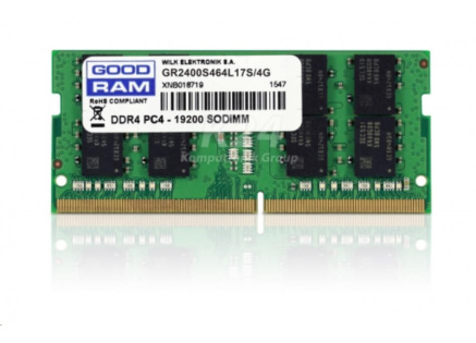 GOODRAM SODIMM DDR4 4GB 2666MHz CL19 GOODRAM SODIMM DDR4 4GB 2666MHz CL19
