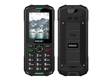 EVOLVEO StrongPhone X5, vodotěsný odolný Dual SIM telefon, černo-zelená EVOLVEO StrongPhone X5, vodotěsný odolný Dual SIM telefon, černo-zelená