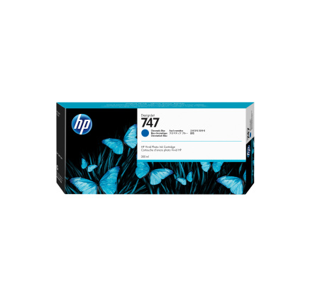 HP 747 300-ml Chromatic Blue Ink Cartridge HP 747 300-ml Chromatic Blue Ink Cartridge