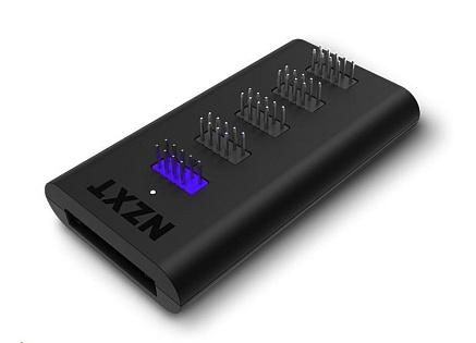 NZXT USB hub AC-IUSBH-M3, interní, 4xUSB 2.0 výstup, 1xUSB 2.0 vstup, 1xSATA, uzavřené magnetické tělo, černá NZXT USB hub AC-IUSBH-M3, interní, 4xUSB 2.0 výstup, 1xUSB 2.0 vstup, 1xSATA, uzavřené magnetické tělo, černá