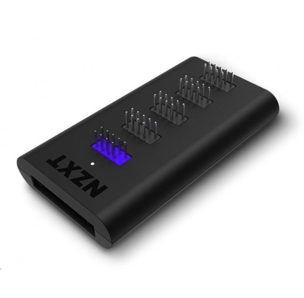 NZXT USB hub AC-IUSBH-M3, interní, 4xUSB 2.0 výstup, 1xUSB 2.0 vstup, 1xSATA, uzavřené magnetické tělo, černá NZXT USB hub AC-IUSBH-M3, interní, 4xUSB 2.0 výstup, 1xUSB 2.0 vstup, 1xSATA, uzavřené magnetické tělo, černá