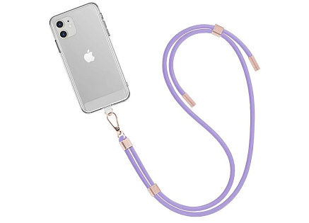 WG - Crossbody lace strap/transparent/violet