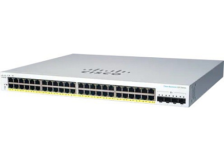 Cisco switch CBS220-48P-4X (48xGbE,4xSFP+,48xPoE+,382W)