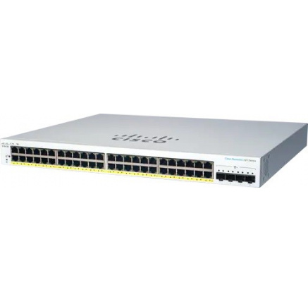 Cisco switch CBS220-48P-4X (48xGbE,4xSFP+,48xPoE+,382W)