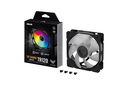ASUS ventilátor TUF GAMING TR120 ARGB, 1x120mm, černá