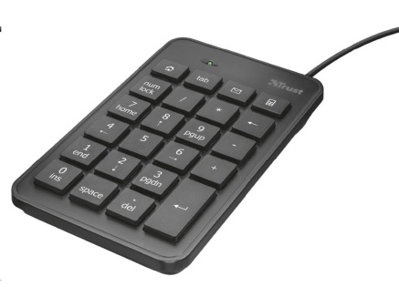 TRUST klávesnice Xalas USB Numeric Keypad TRUST klávesnice Xalas USB Numeric Keypad