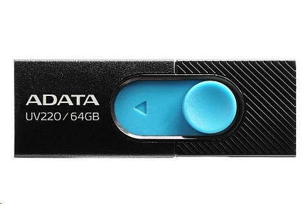 ADATA Flash Disk 32GB UV220, USB 2.0 Dash Drive, černá/modrá