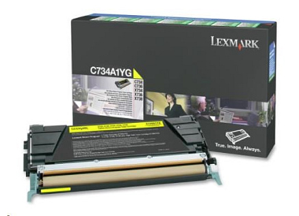 LEXMARK toner YELLOW C734, C736, X734, X736, X738 na 6000 stran