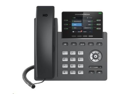 Grandstream GRP2613 [VoIP telefon - 3x SIP účet, HD audio, 24 prog.tl.+6 předvoleb, 2xLAN 1Gbps, PoE]