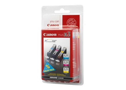 Canon CARTRIDGE CLI-526 C/M/Y/BK Value pack + fotopapír pro PIXMA IP4x50, MX8x5, MG5x50, IX6550 (437 str.)