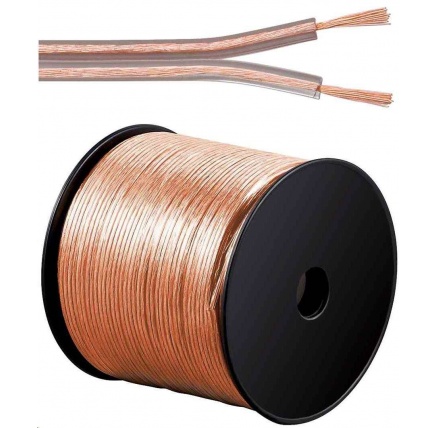 PremiumCord Kabely na propojení reprosoustav 100% CU měď 2x2,5mm 100m PremiumCord Kabely na propojení reprosoustav 100% CU měď 2x2,5mm 100m