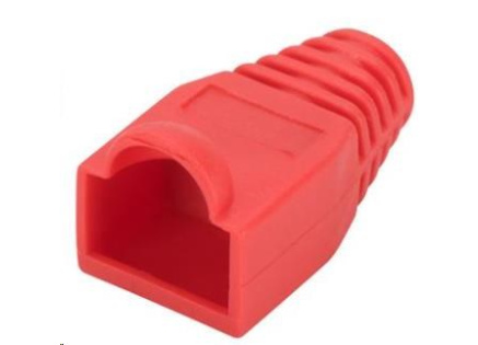 PremiumCord 25ks Krytek konektoru RJ45 - červená