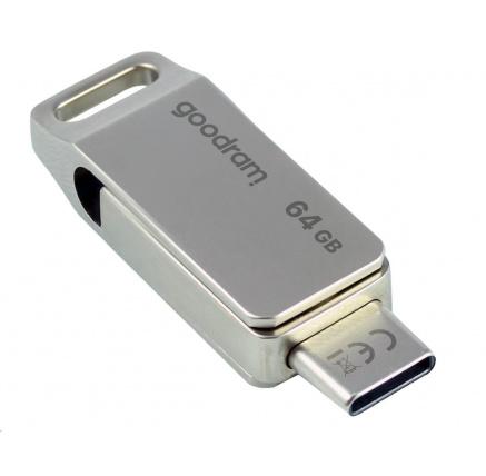 GOODRAM Flash Disk 64GB ODA3, USB 3.2, stříbrná GOODRAM Flash Disk 64GB ODA3, USB 3.2, stříbrná
